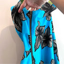 One Shoulder Tropical Floral Dress-7