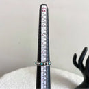 Silver Studded Turquoise Band Ring-7