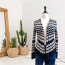 Chevron Knit Cardigan-1