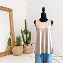 Faux Suede Sleeveless Top-1