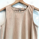 Faux Suede Sleeveless Top-3