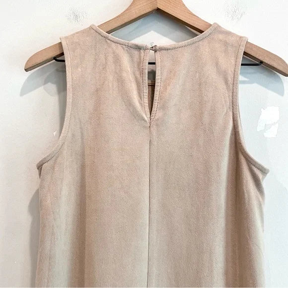 Faux Suede Sleeveless Top