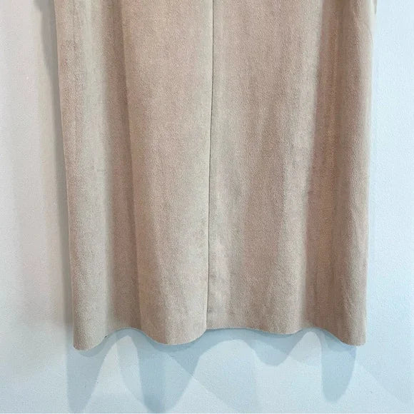 Faux Suede Sleeveless Top