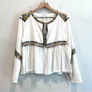 Embroidered Beaded Tassel Top-4
