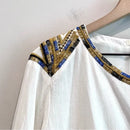 Embroidered Beaded Tassel Top-5