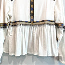 Embroidered Beaded Tassel Top-13