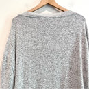 Marled Knit Button Shoulder Sweater-9