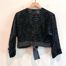 Velvet Burnout Filigree Cardigan-9