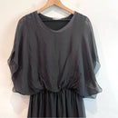 Silk Elastic Waist Dress-3