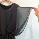 Silk Elastic Waist Dress-5