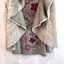 Faux Fur Floral Reversible Vest Jacket-4