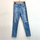 Distressed High Waist Skinny Jeans-1
