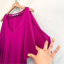 V-Neck Slit Sleeve Top-6