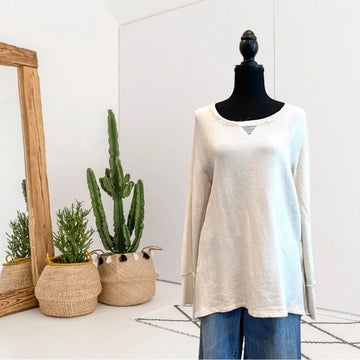 Sheer Back Sweater