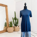 Mock Neck Tunic Top-1