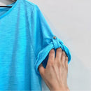 Rolled Cuff Sleeve Tee-5