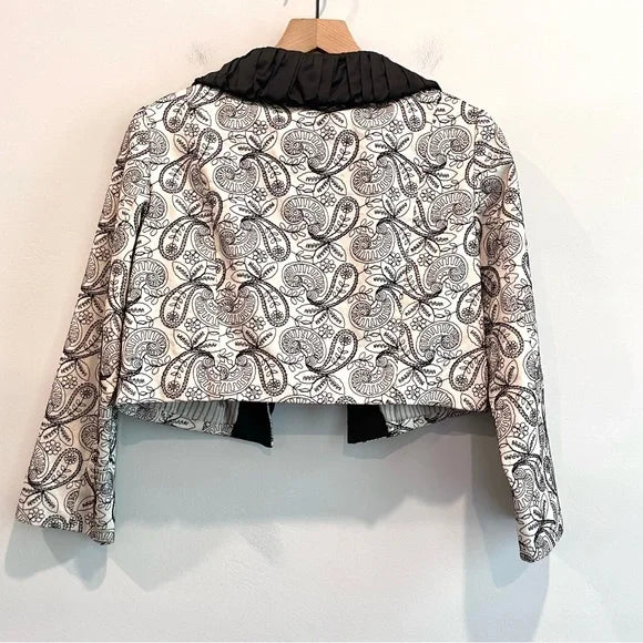 Paisley Embroidered Blazer Jacket