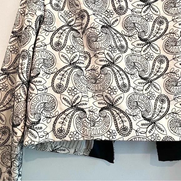 Paisley Embroidered Blazer Jacket