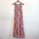 Floral Leaf Ruffle Hem Dress-2
