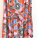 Floral Leaf Ruffle Hem Dress-6