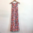 Floral Leaf Ruffle Hem Dress-9