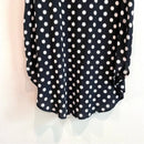 Polka Dot Ruffle V-Neck Top-9