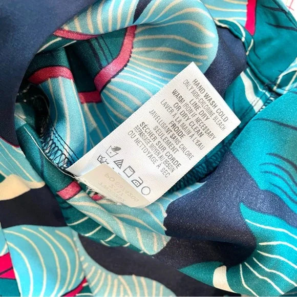 Silk Tropical Leaf Pants
