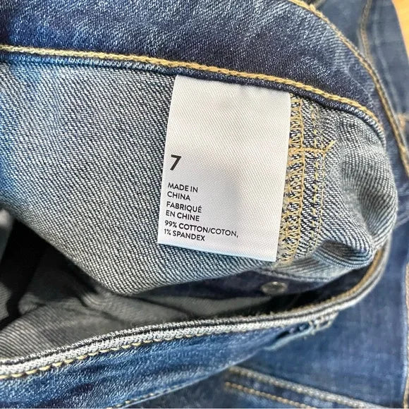 Button Down Jean Skirt