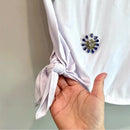Appliqué Beaded Side Tie Tee-5