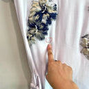 Appliqué Beaded Side Tie Tee-7