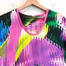 Abstract Floral Silk Top-3
