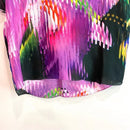Abstract Floral Silk Top-5