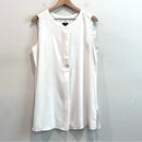 Sleeveless 1/4 Button Tunic Top-2