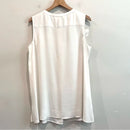 Sleeveless 1/4 Button Tunic Top-7