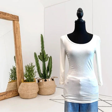 3/4 Sleeve Modal Top
