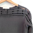 Bell Sleeve Neck Cut Out Sweater-3