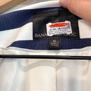 Striped Zip Front Moto Blazer Jacket-7