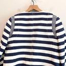 Striped Zip Front Moto Blazer Jacket-9