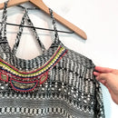 Geometric Beaded Swing Tank Top-4