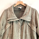 Ruffle Hem Zip Front Jacket-3