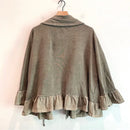 Ruffle Hem Zip Front Jacket-10