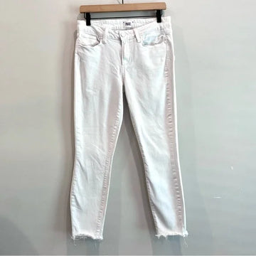 Crop Raw Hem Skinny Jeans