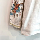 Linen Floral Embroidered Sleeve Top-13
