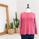 Long Sleeve Henley Top-1