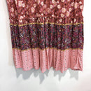Floral Eyelet Ruffle Hem Dress-11