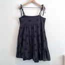 Tie Shoulder Eyelet Dress-10