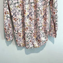 Long Sleeve Button Pleated Floral Top-10