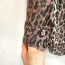Leopard Silk Button Down Tunic-11