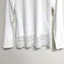 Lace Trim Long Sleeve Turtleneck-9