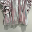 Foil Pleated Overlay Top-11